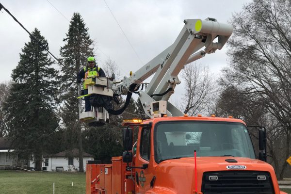 The sign crew maintains more than 30,000 signs.