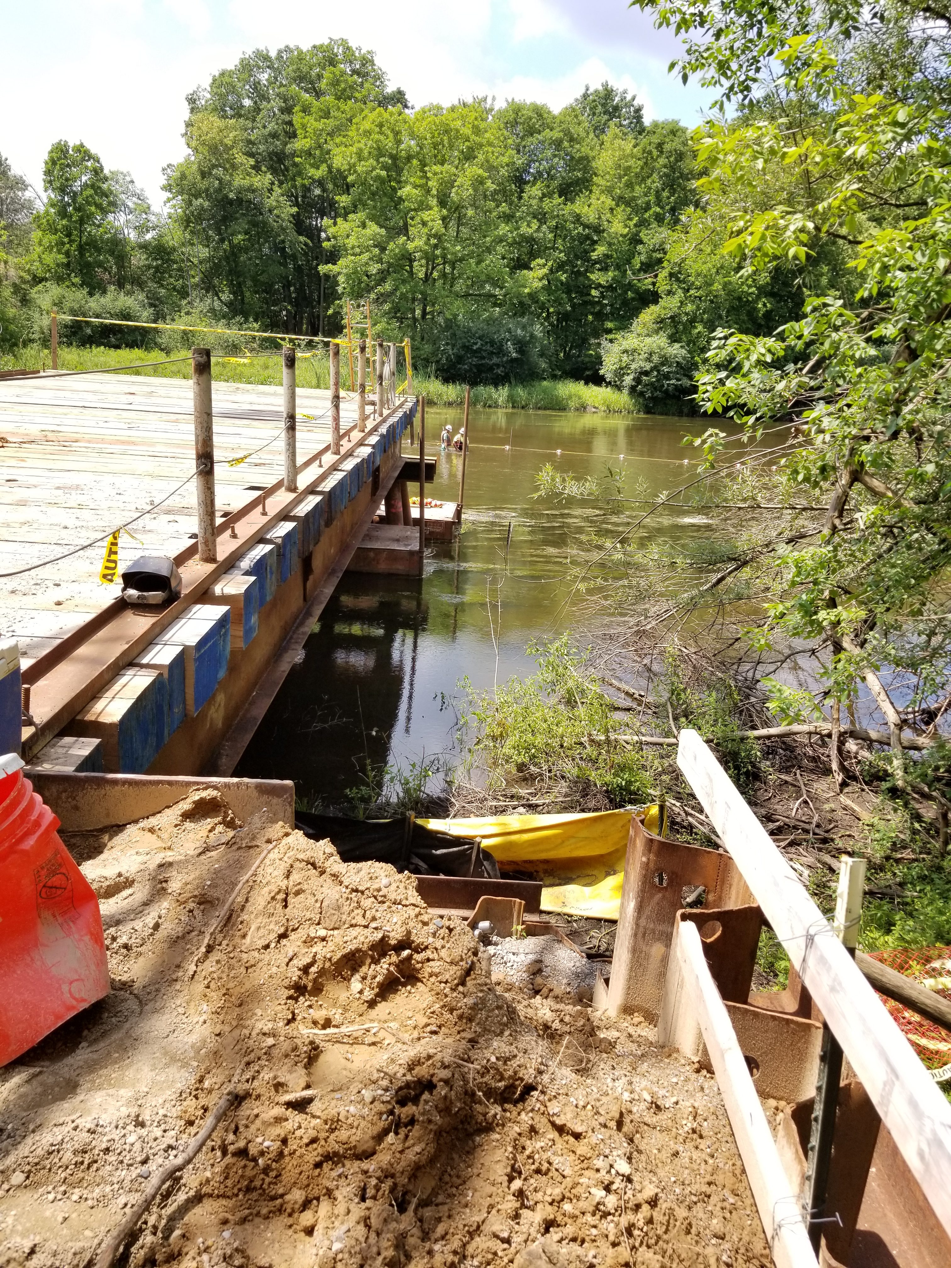 Temporary Bridge on B2B Pathway