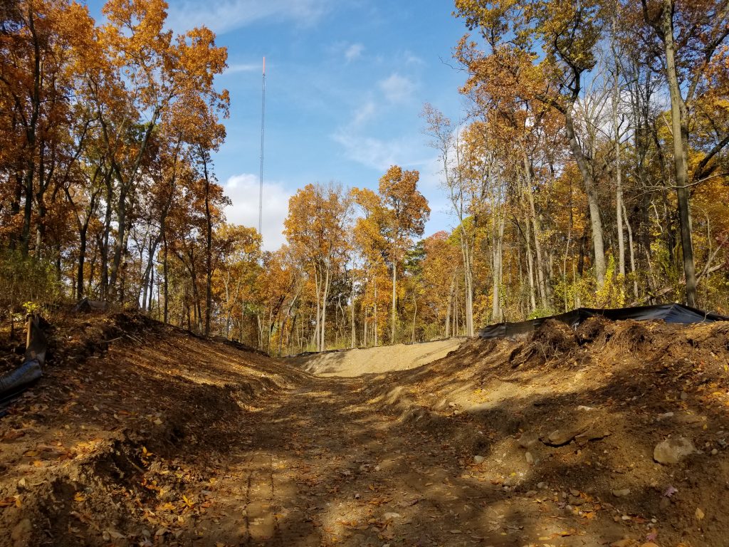Grading Progress on Phase 2 of the M-52 Trail
