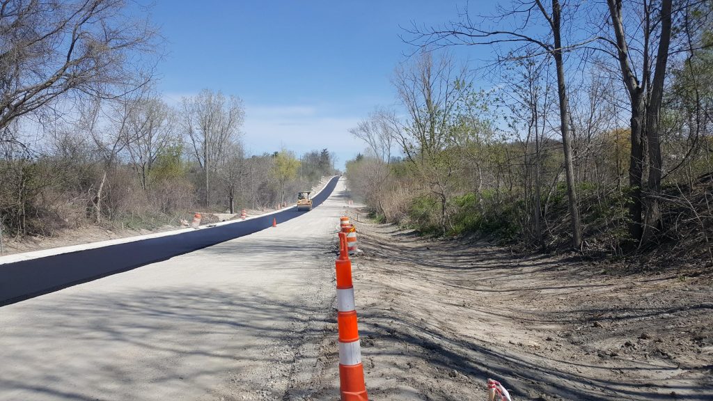 photo of paving on Chubb Road