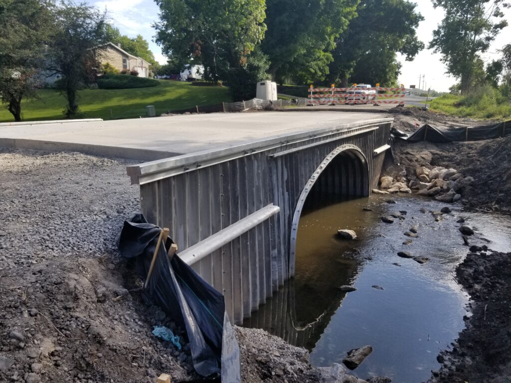 photo of new bridge deck