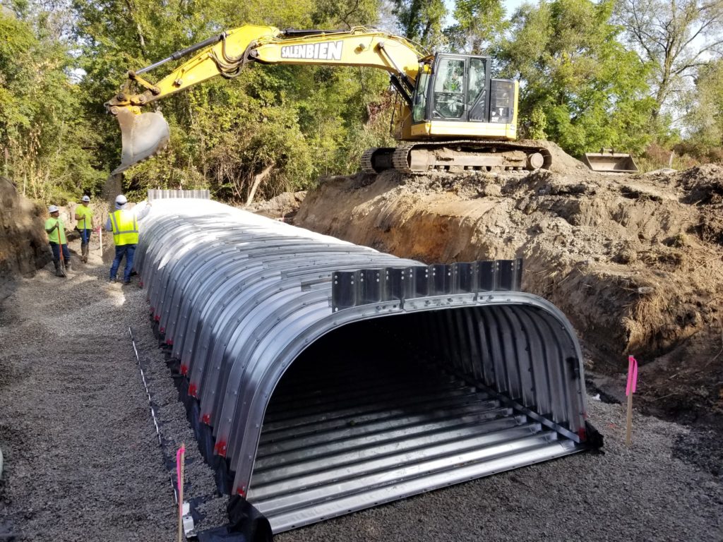 photo of the Old US-12 culvert in place