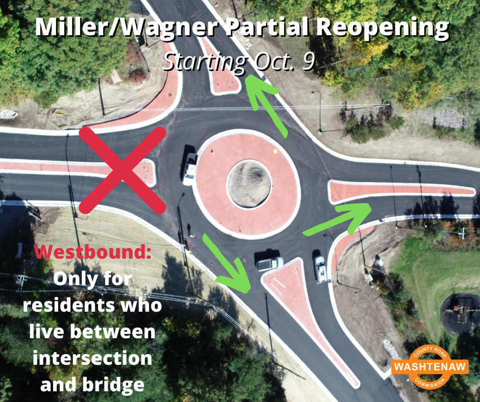 graphic showing the plan for phase 2 of Miller Rd Project