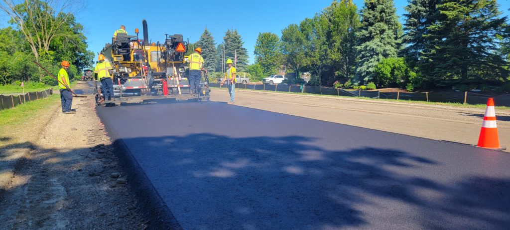 photo of Ford Rd being repaved