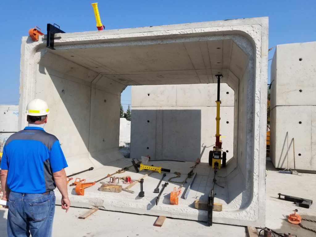 photo of concrete bridge fabrication