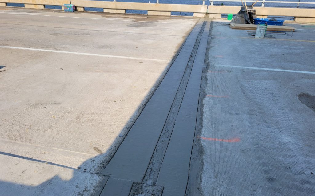 photo of new expansion joint