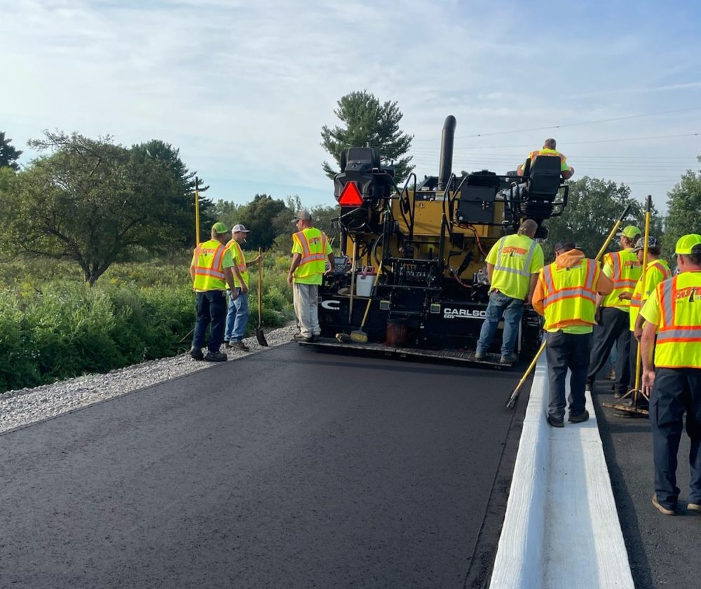 photo of paving crew