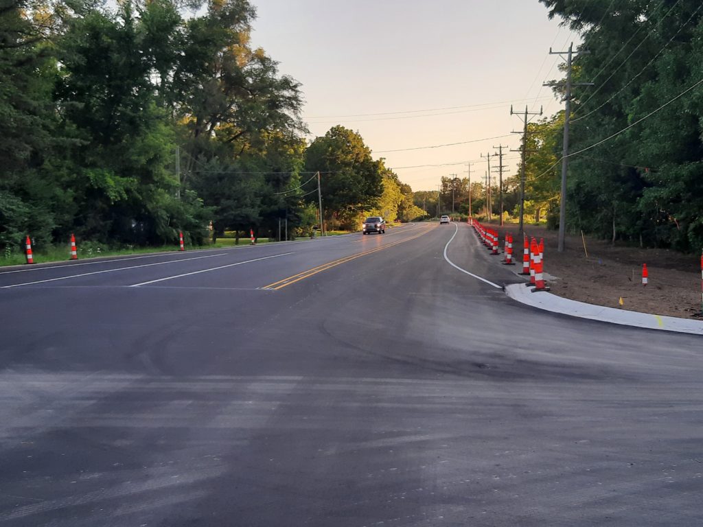 photo of freshly paved road