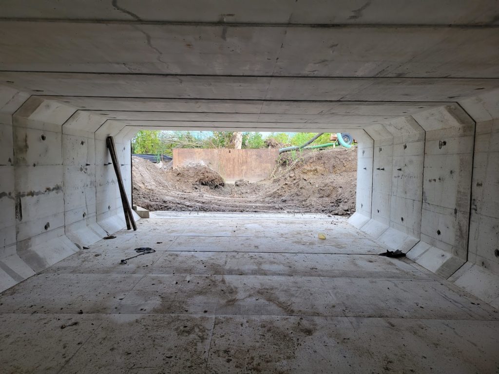 photo from inside the box bridge