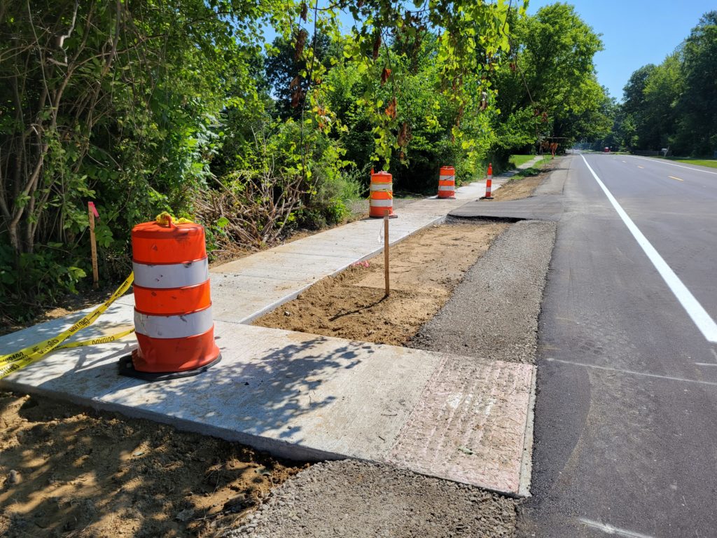 photo of new crosswalk