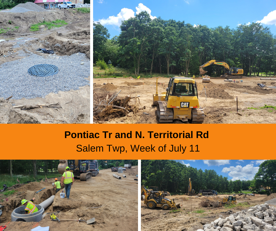 various photos from the intersection of Pontiac Tr and N. Territorial Rd during the week of July 15