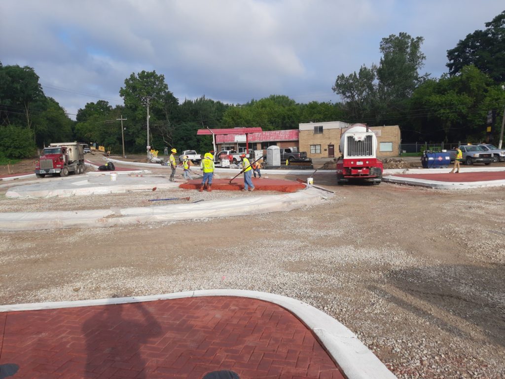 concrete work on Pontiac Tr and N. Territorial Rd