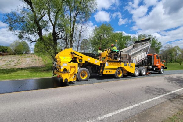 2021_Austin Rd_Bridgewater Twp_Seal Coat_Chipper2